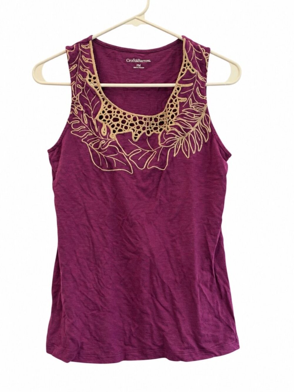 Croft & Barrow Purple Sleevless Top